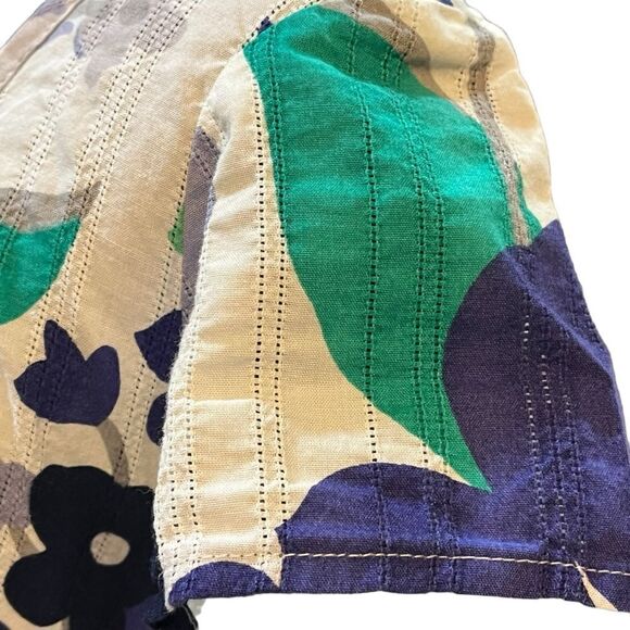 Boden Floral Mini Dress lightweight slim fit 100% cotton unlined sz 4 Petite 4P - Picture 8 of 16